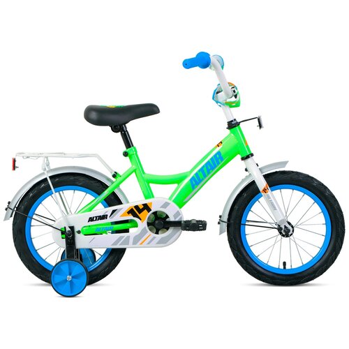 фото Велосипед altair kids 14 (14" 1 ск 2020-2021, ярко- зеленый/синий, 1bkt1k1b1003