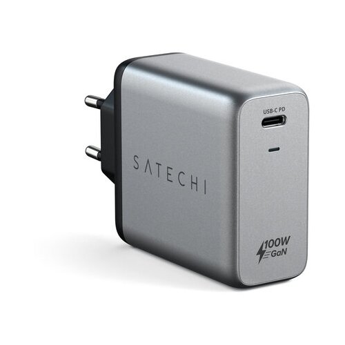 фото Сетевое зарядное устройство satechi charger 100w с технологией gan power. цвет: серый космос
