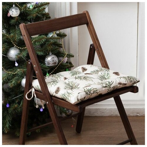 фото Сидушка на стул "этель" christmas tree 42х42см, 100% хл, саржа 190 г/м2 7053849