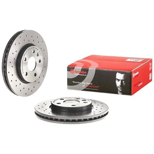 фото Brembo 09. b355.1x (09b3551x) диск тормозной передний перфорированный opel (опель) astra (астра) j (p10) / chevrolet (шевроле) aveo (t300), cruze (j300) (комплект 2 штуки)