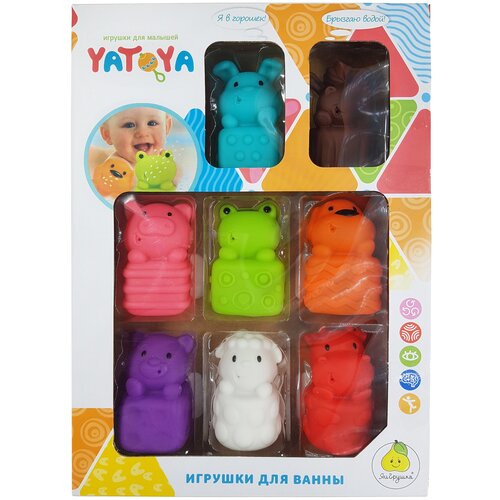 фото Набор для ванной яигрушка милые животные 12304 разноцветный