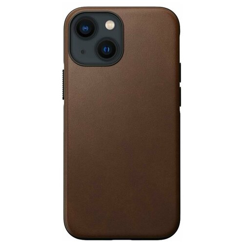 фото Чехол nomad modern leather magsafe (nm01057185) для iphone 13 mini (rustic brown)