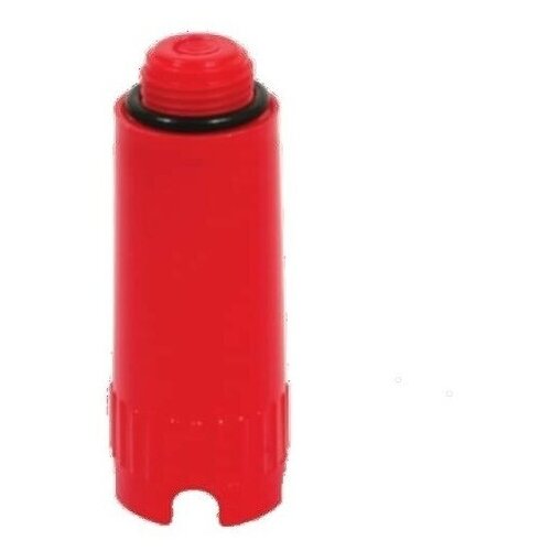 фото Заглушка красная henco для фитингов с внутренней резьбой, 1/2"нр, l=80 мм, комплект из 2-х штук