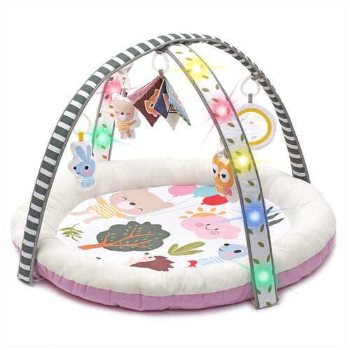 фото Коврик с игрушками, музыкой и подсветкой funkids "round comfy gym", cc8739