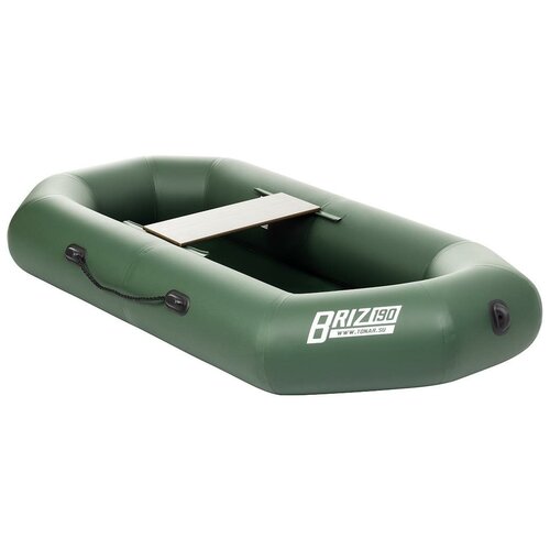 фото Лодка бриз 190 гребки + жесткое сиденье зеленый тонар