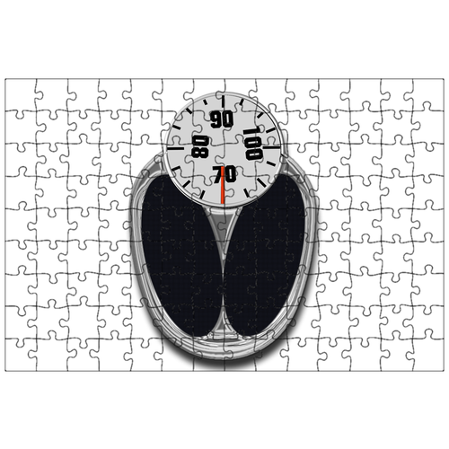 фото Магнитный пазл 27x18см."весы, вес, контроль" на холодильник lotsprints