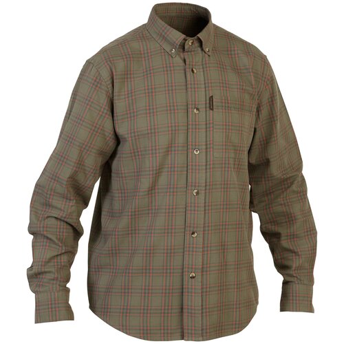 фото Рубашка для охоты с длинными рукавами decathlon solognac 100 зеленый/коричневый m