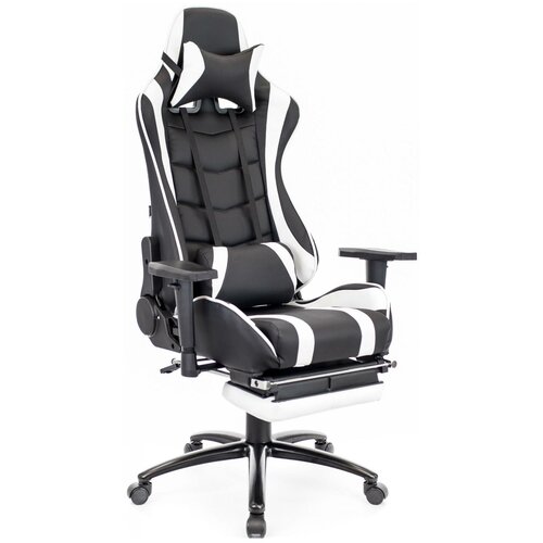 фото Компьютерное кресло everprof lotus s1 игровое, обивка: искусственная кожа, цвет: черный/белый