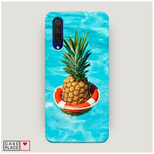 фото Чехол пластиковый xiaomi mi a3 lite ананас в бассейне case place