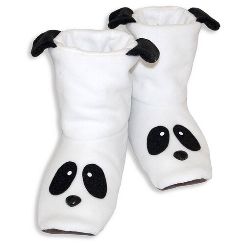 фото Тапочки панды белые с черным размер 36-37 зайка-party