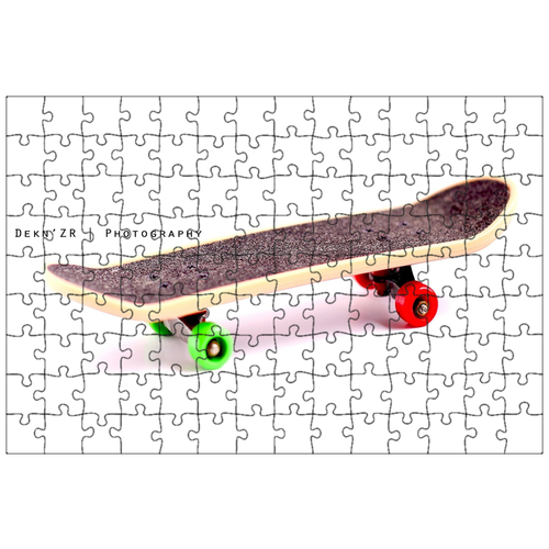 фото Магнитный пазл 27x18см."скейтборд, спортивное снаряжение, спорт" на холодильник lotsprints