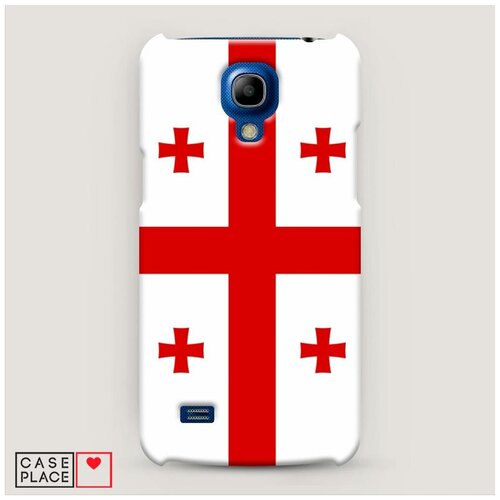 фото Чехол пластиковый samsung galaxy s4 mini флаг грузии case place