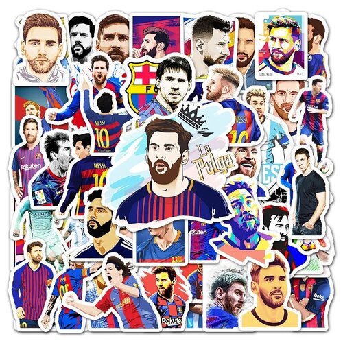 фото Набор наклеек футболист лионель месси 51 шт./lionel messi sticker pack 51 pcs/ sticker bombing