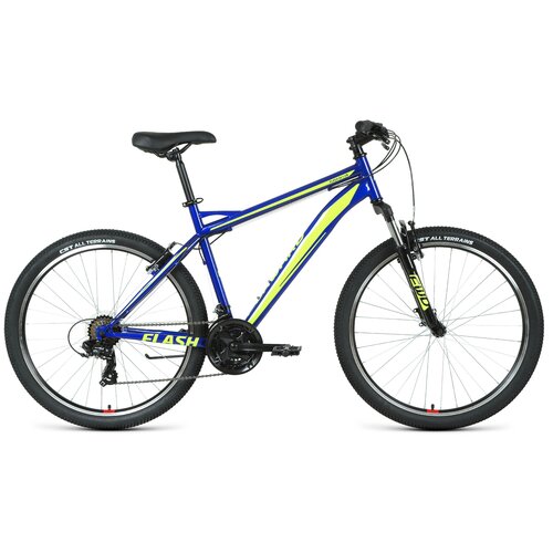 фото Велосипед forward flash 26 1.2 s (2021) (велосипед forward flash 26 1.2 s (26" 21 ск. . 17") , синий/ярко-зеленый, rbkw1m16gs28)