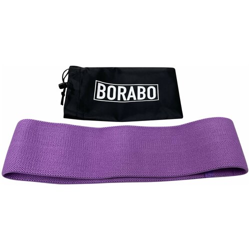 фото Тканевый эспандер с жестким сопротивлением (фиолетовый) borabo