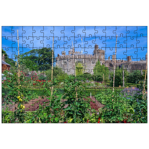 фото Магнитный пазл 27x18см."замок, дворцовый сад, кухонный сад" на холодильник lotsprints