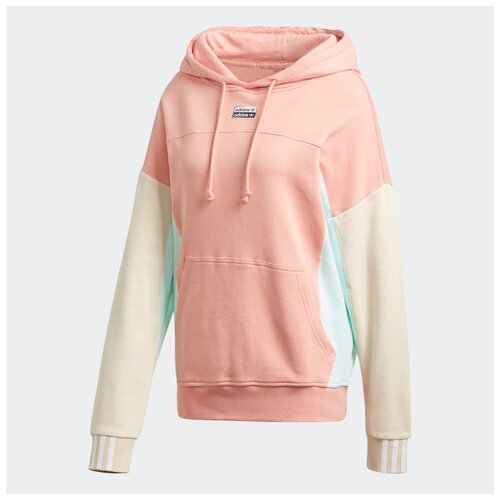 фото Худи adidas hoodie trapnk gd3076 женская, цвет розовый, размер 36
