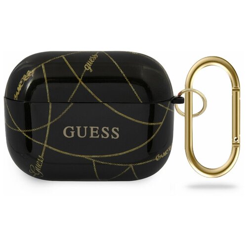 фото Чехол guess для airpods pro tpu case with ring chain black
