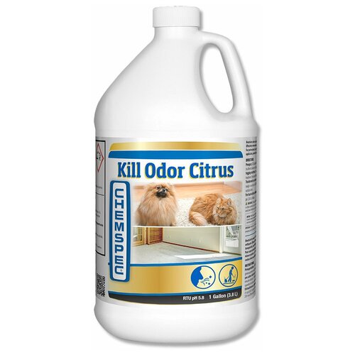 фото Контактное средство, уничтожающее запахи, предназначен для предварительной спрей-обработки chemspec kill odor citrus канистра 3,78 л