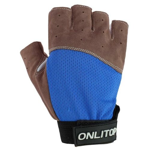 фото Onlitop перчатки спортивные, размер s, цвет синий