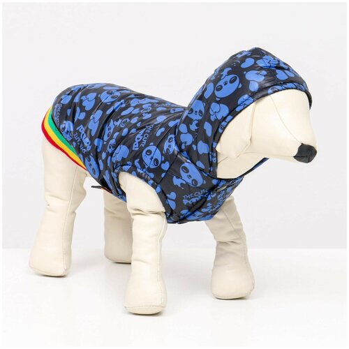 фото Куртка для собак, размер 6 (дс 43, ош 44, ог 60 см), синяя сима-ленд