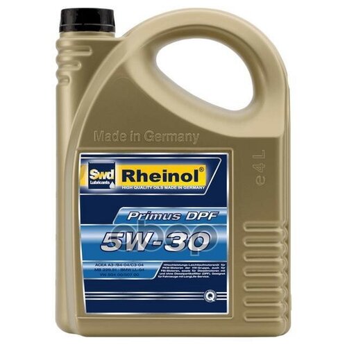 фото Swd rheinol масло моторное swd rheinol синтетика 5w-30 4 л.