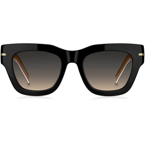 фото Солнцезащитные очки boss, бабочка, оправа: пластик, градиентные, для женщин, черный