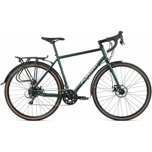 фото Шоссейный велосипед format 5222 700c, 16 скоростей, рост 540 мм, темно-зеленый