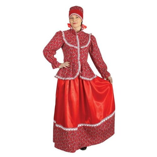 фото Русский народный женский костюм "забава", головной убор, блуза, юбка, р-р 46 5296368 страна карнавалия