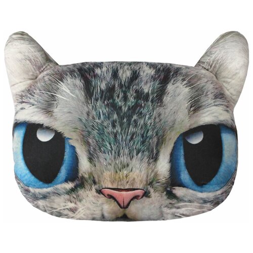фото Подушка декоративная 41х38х10, коллекция "animals" кот голубые глаза, технология изображения "полноцветная печать" матекс
