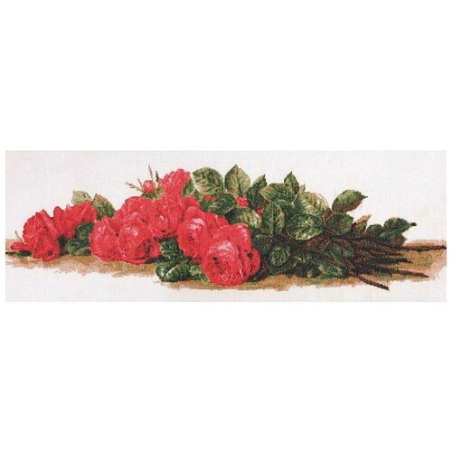 фото Палитра набор для вышивания розы на столе 59 х 20 см (01.007)