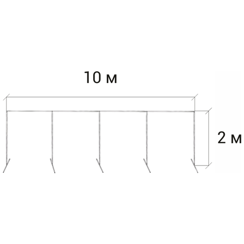 фото Стойка пресс волл для баннера (п-образная) 2 м. / 10 м. gozhy