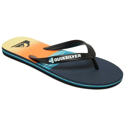 фото Сланцы quiksilver molo hold down m black/blue/blue (us:8)