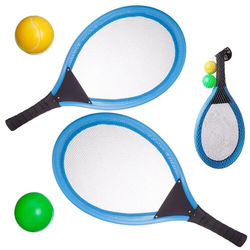 фото Теннис abtoys в наборе 4 предмета: 2 ракетки, 2 мячика junfa toys