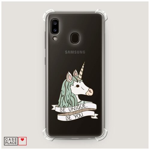 фото Чехол силиконовый противоударный samsung galaxy a20 be unique case place