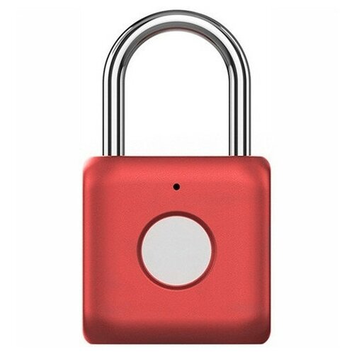 фото Навесной замок с отпечатком пальца xiaomi smart fingerprint lock padlock yd-k1 red