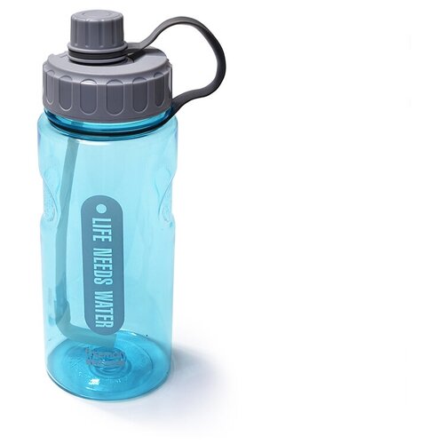 фото Fissman бутылка для воды пластиковая 1200мл / 25см голубой
