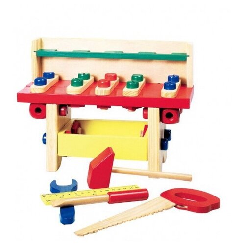 фото Детская деревянная игрушка для мальчиков рабочий стол woodfun