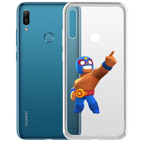 фото Чехол-накладка clear case brawl stars-эль примо для huawei y6 (2019)/y6s/honor 8a/8a pro/8a prime krutoff group