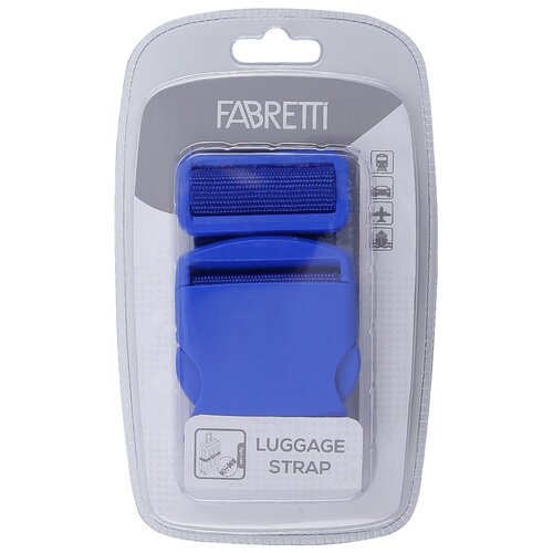 фото Ремень для багажа fabretti, черный, синий