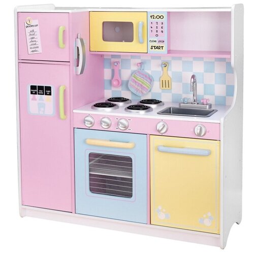 фото Игровой набор kidkraft большая детская кухня из дерева пастель (large pastel kitchen)