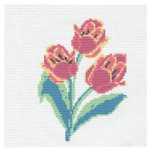 фото Василиса набор для вышивания тюльпаны 19 х 19 см (225)