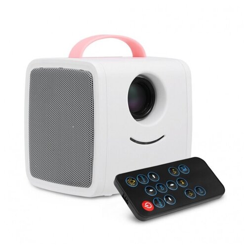 фото Мини-проектор куб q2 kids story projector (розовый)