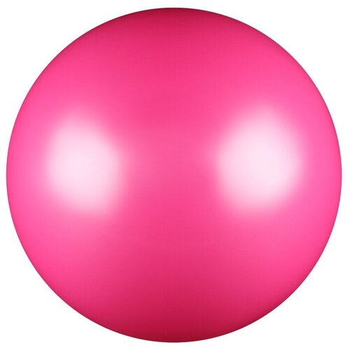 фото Мяч для художественной гимнастики, силикон, металлик, 15 см 300 г, ab2803, цвет фуксия сима-ленд