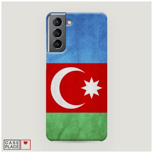 фото Чехол пластиковый samsung galaxy s21 флаг азербайджана case place