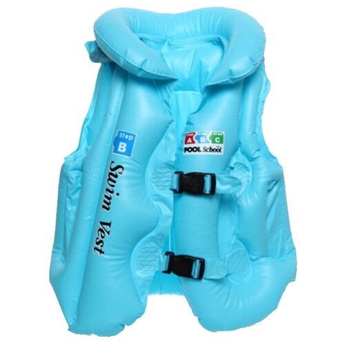 фото Детский надувной спасательный жилет swim vest, размер b (м) голубой summertime