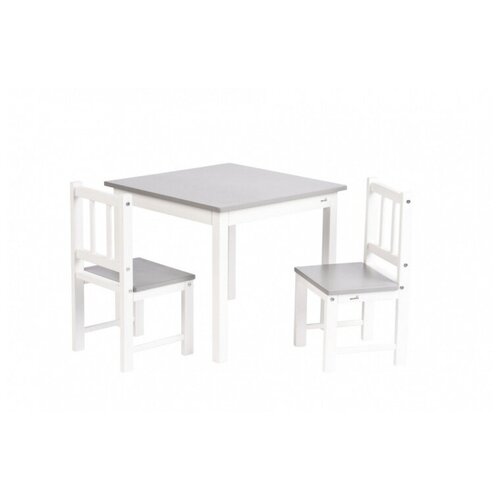 фото Игровая мебель geuther activity (стол, 2 стула), белый/серый