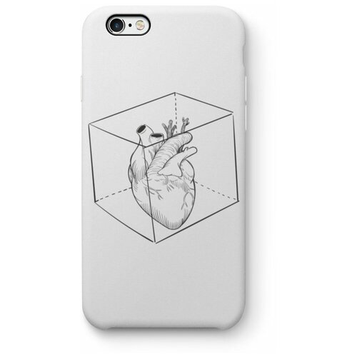 фото Чехол для iphone 6/6s "heart in the cage", белый black pack