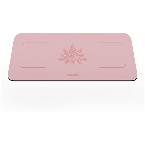 фото Мини коврик для йоги art yogamatic yoga pad aivory, 65х25х0.55 см, светло-розовый, защита коленей