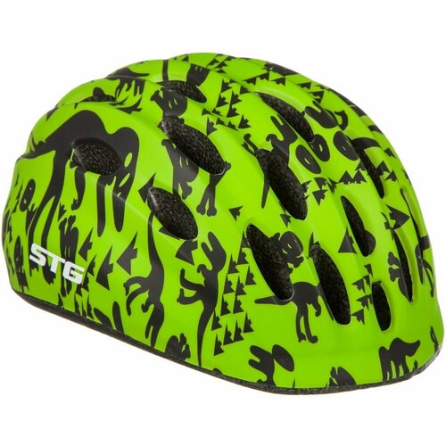 фото Шлем stg, модель hb10, размер s(48-52 см) черно-зеленый